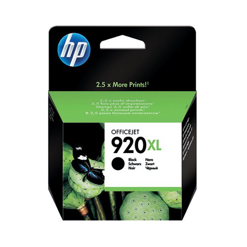 HP 920XL Ink Cartridge High Yield Black CD975AE - HPCD975AE