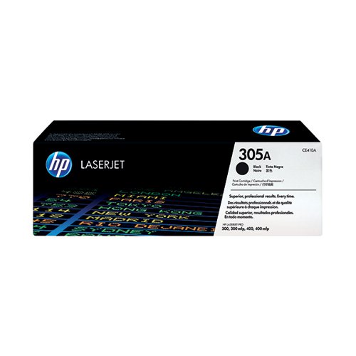 HP 305A LaserJet Toner Cartridge Black Page Life 2090pp CE410A