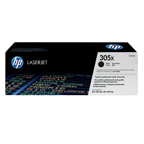 HP 305X LaserJet Toner Cartridge Black Page Life 4000pp CE410X