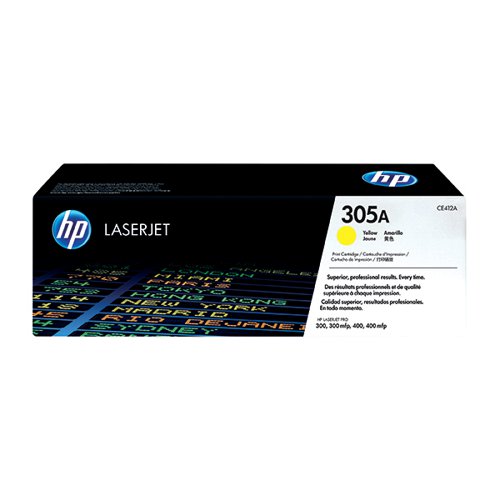 HP 305A LaserJet Toner Cartridge Yellow Page Life 2600pp CE412A