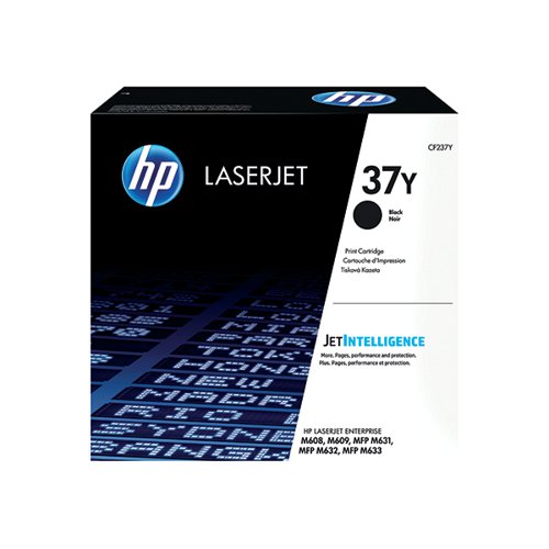 HP 37Y Extra High Yield Black Original LaserJet Toner Cartridge CF237Y HPCF237Y Buy online at Office 5Star or contact us Tel 01594 810081 for assistance