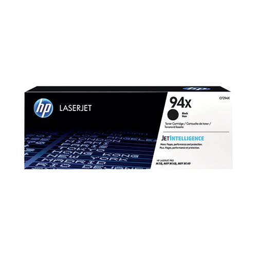 HP 94X High Yield Toner Cartridge Black CF294X HPCF294X Buy online at Office 5Star or contact us Tel 01594 810081 for assistance