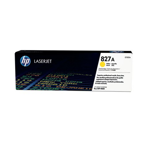 HP 827A LaserJet Toner Cartridge Yellow CF302A - HPCF302A