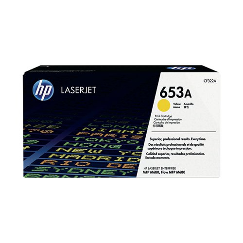 HP 653A LaserJet Toner Cartridge Yellow CF322A HPCF322A Buy online at Office 5Star or contact us Tel 01594 810081 for assistance