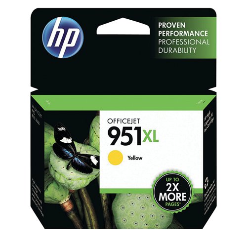 HP 951XL Yellow Officejet Inkjet Cartridge CN048AE