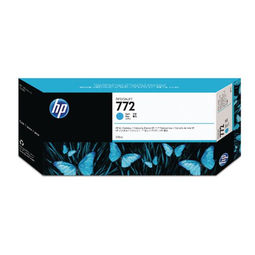 HP 772 Cyan DesignJet Inkjet Cartridge CN636A