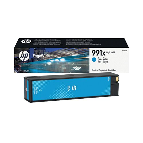 HP 991X High Yield Cyan Original PageWide Cartridge M0J90AE