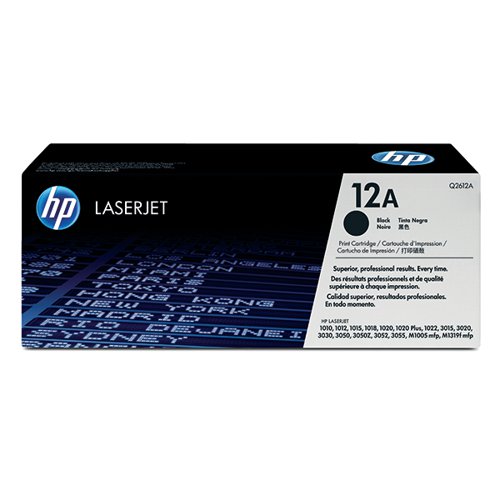 HP 12A LaserJet Toner Cartridge Twin Pack Black Q2612AD
