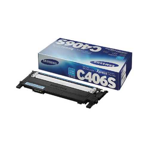 Samsung CLT-C406S Cyan Standard Yield Toner Cartridge ST984A