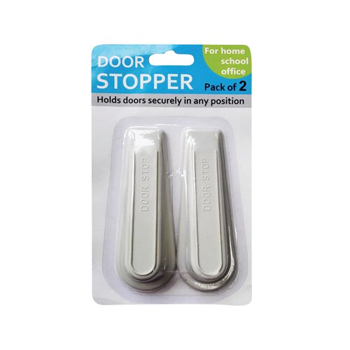 Door Wedge Non-Slip Base with Durable Material White (Pack of 2) 9132 Door Holders & Closers HS09132