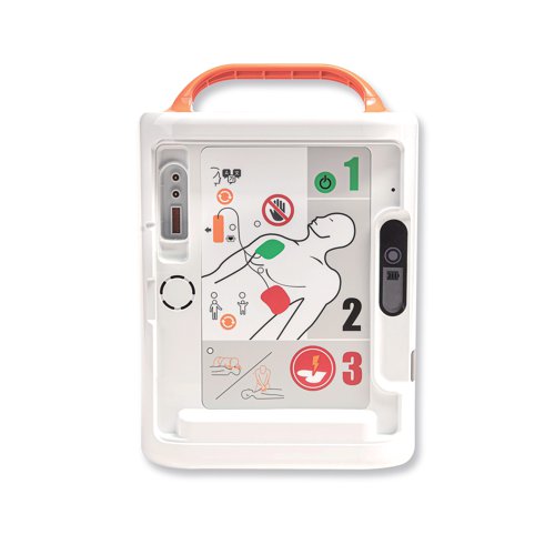 HS57924 | The A16 AED (Automated External Defibrillator) from Mediana is available as a fully-automatic option with 3 pre-loaded languages, English, Welsh and Polish. It has the ability to change from adult to child mode at the touch of a button as well as being rated to IP55. It is ideal for use in a variety of locations and environments such as workplaces, schools or for public use. The unit has also been drop tested to 0.75m on all 6 sides, proving its robustness.