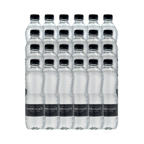 HSW35105 | For over 400 years the spa town of Harrogate has been renowned for the unique quality of its water. Bottled straight from the spring on Harlow Hill near Harrogate, the water is naturally rich in magnesium and calcium with low sodium levels, giving a perfect balance of purity and taste. This pack contains 24 500ml plastic bottles.