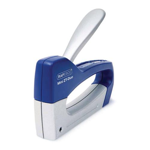 Rapesco Mini Z T-Duo Staple Tacker Blue/Silver 0954