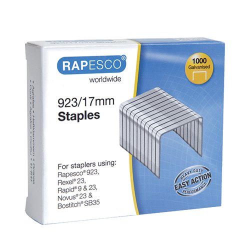 Rapesco 923/17mm Staples Pack 1000 1240