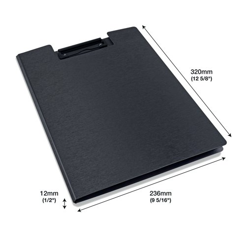 This Rapesco foldover clipboard with low profile clip features our special Germ-Savvy antibacterial agent, which kills 99% of bacteria. This long-lasting, portable clipboard with its protection agent also has a low-profile clip for convenient storage. Lightweight to transport, whether in a rucksack, briefcase or held in the hand, making it ideal for businesses, individuals and schools. The matt textured black cover is made from durable, non-toxic polypropylene material making it acid and PVC free, another safety bonus. The black coated metal clip is riveted to the board for stability and features a strong spring mechanism to hold your papers in place, whilst the plastic corners give added grip and protection. The clip will hold A4 papers or a refill pad of up to 100 sheets (80gsm) and it also doubles up as a handy slot to hold your pen/pencil.
