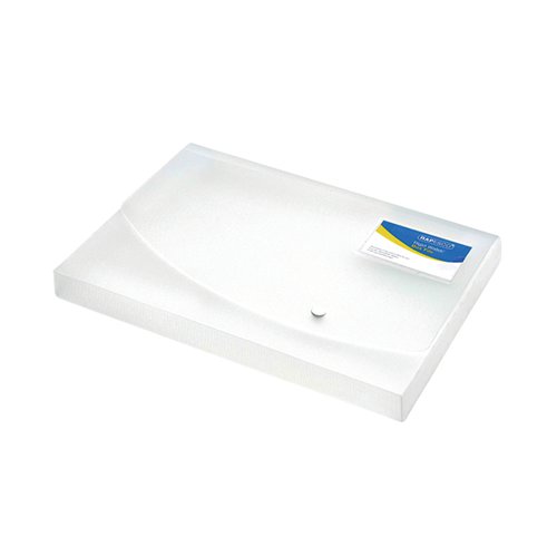 Rapesco Rigid Wallet Box File 25mm Capacity 250 Sheets A4 Clear 0708 HT17035 Buy online at Office 5Star or contact us Tel 01594 810081 for assistance