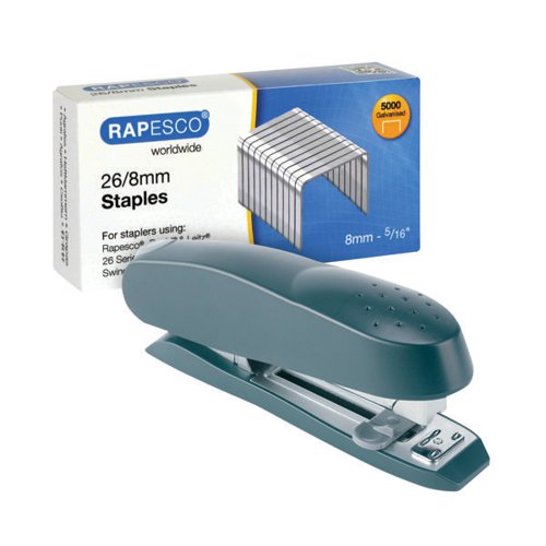 Rapesco 717 Stapler Executive Black FOC 26/6mm Staples HT810944