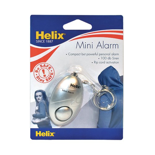 Helix Mini Personal Alarm Silver PS1070