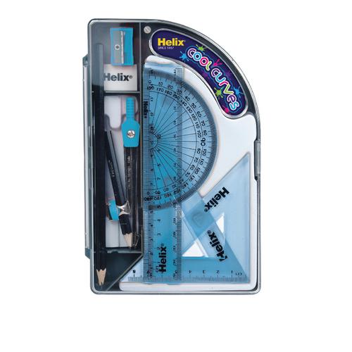 Helix Cool Curves Maths Set (Pack of 8) HX3595