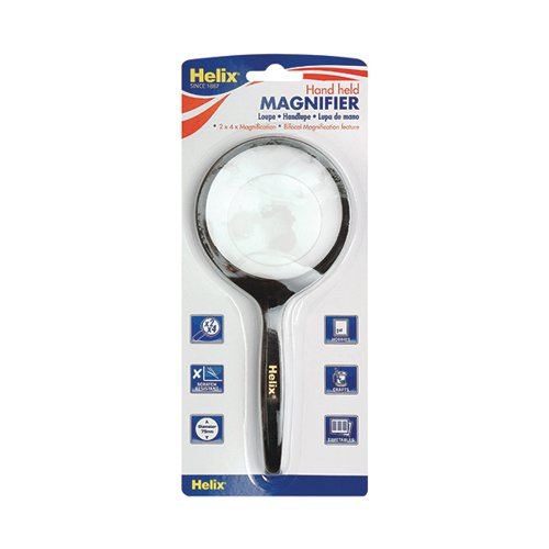 Helix Bifocal Magnifying Glass Hand Held 75mm MN1020 Craft Tools HX53526