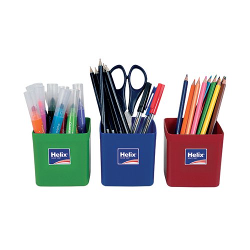 Helix Pencil Pots Assorted (Pack of 12) 753810