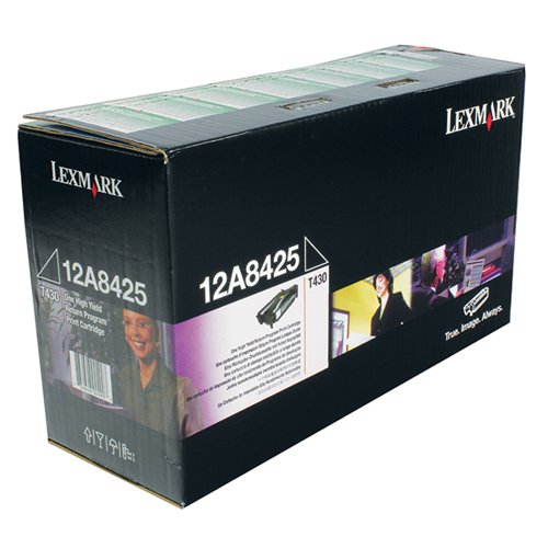 Lexmark Return Programme Toner Cartridge High Yield 12K Black 12A8425