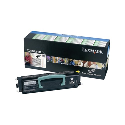 Lexmark Return Programme Laser Toner Cartridge Page Life 2500pp Black [for X203/X204] X203A11G