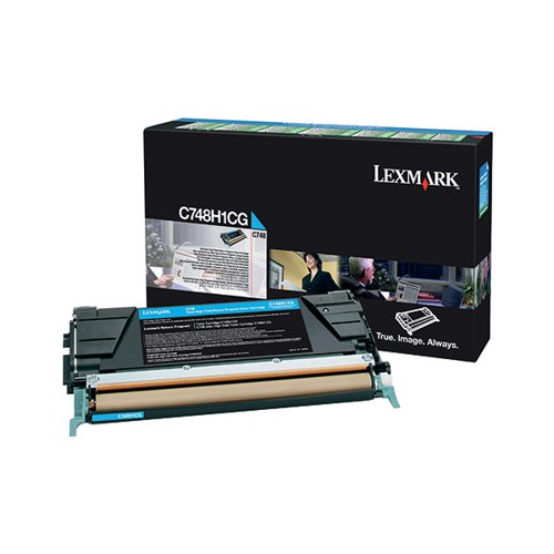 Lexmark Cyan Return Programme 10K Toner Cartridge C748H1CG