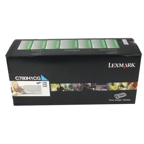 Lexmark Cyan Return Programme 10K Print Cartridge C780H1CG