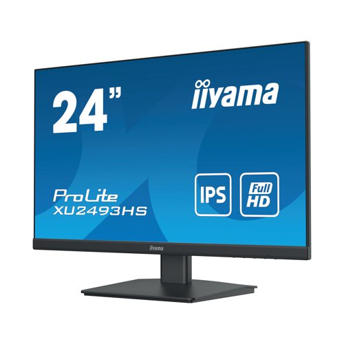 iiyama Prolite IPS 24 Inch Monitor Borderless Full HD ACR XU2493HS-B5 - Iiyama Corporation - II12115 - McArdle Computer and Office Supplies
