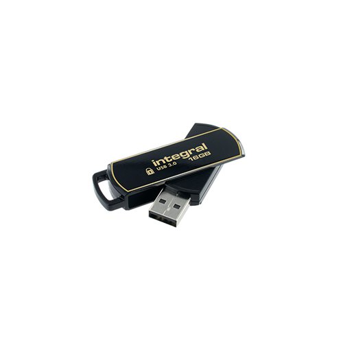 Integral Secure 360 Encrypted USB 3.0 16GB Flash Drive INFD16GB360SEC3.0