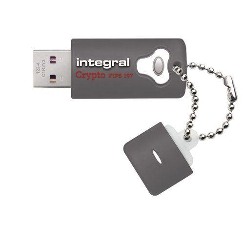 Integral Crypto Encrypted USB 3.0 16GB Flash Drive INFD16GCRY3.0197
