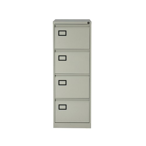 Standard Filing Cabinet 4 Drawer H1321mm Pearl Grey Each