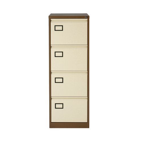 Standard Filing Cabinet 4 drawer H1321mm Coffee/Cream