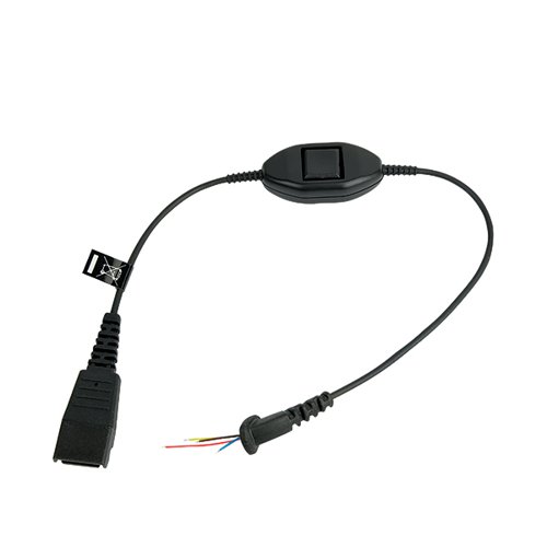 Jabra Quick Disconnect (QD) Headset Cable with Mute Function for Ascom 8800-00-98