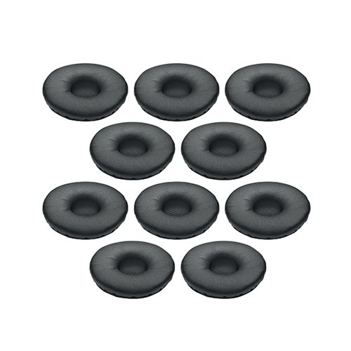 JAB01860 | Jabra Biz 2400 II Leatherette Ear Cushions, the cushions are backward compatible to the original Biz 2400 series. This pack contains 10 spare or replacement ear cushions.