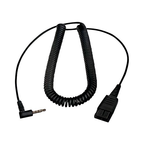Jabra Quick Disconnect (QD) to 3.5mm Jack Cable with Answer/End Button for Smartphones 8800-00-103