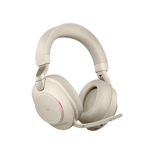 Jabra Evolve2 85 380a MS Stereo Headset Beige 706487020530