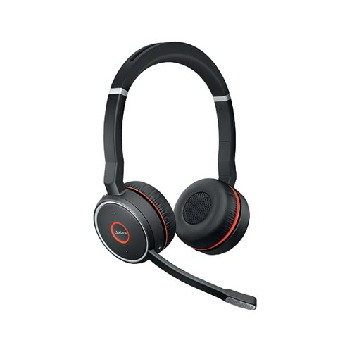 Jabra Evolve 75 SE MS Stereo Wireless Headset Link 380 USB-A BT Adapter +Charging Stand 7599-842-199