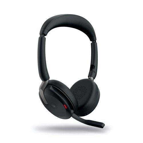 Jabra Evolve2 65 Flex Link380 USB-A MS Teams Certified Stereo with Wireless Charging 26699-999-989 Headsets & Microphones JAB02915