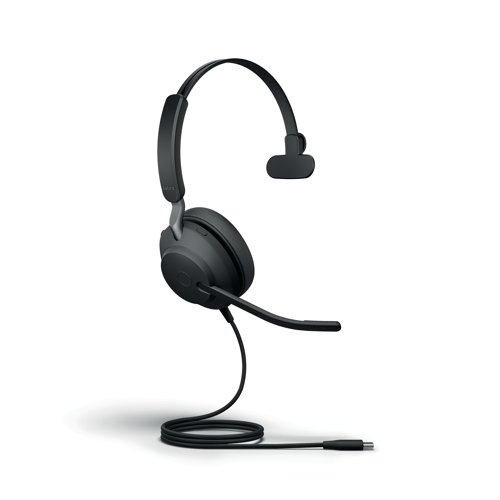 Jabra Evolve2 40 SE Monaural Wired Headset USB-C UC Version 24189-889-889 Headsets & Microphones JAB22728