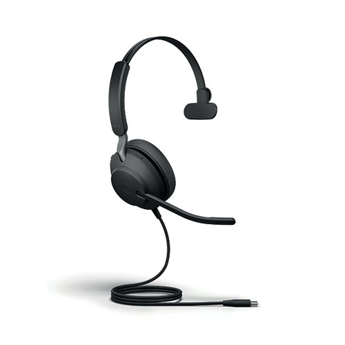 Jabra Evolve2 40 SE Monaural Wired Headset USB-C UC Version 24189-989-889 Headsets & Microphones JAB22766