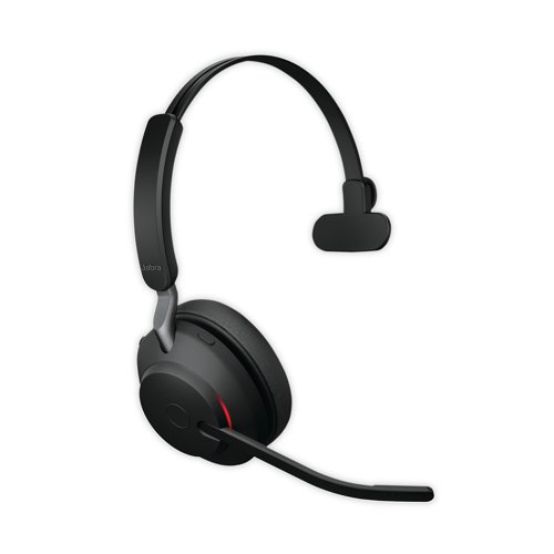 Jabra Evolve2 65 Microsoft Teams Mono Headset USB-A with Charging Stand Black 26599-889-989