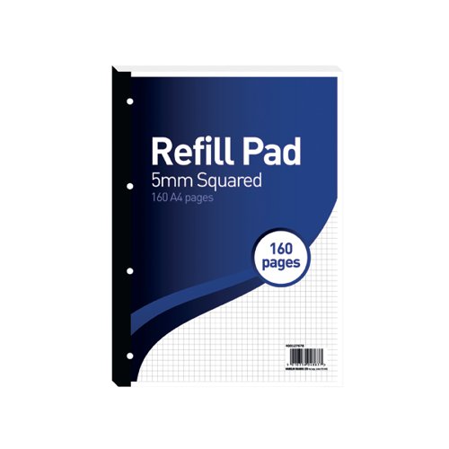 Hamelin 5mm Squared Refill Pad A4 80 Sheet (Pack of 5) 400127678