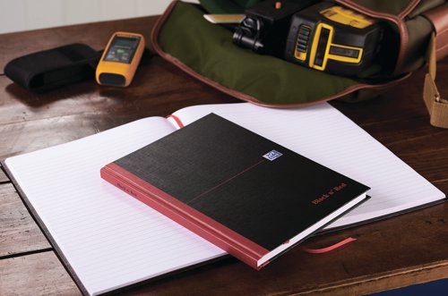 This premium Black n' Red B5 notebook contains 192 pages of quality 90gsm Optik paper, which is designed for minimum ink bleed through and is feint ruled for neat notes. The casebound notebook features durable hardback covers for long lasting use. This pack contains 5 B5 notebooks.
