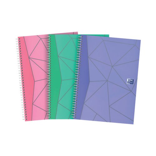 Oxford My Notes Wirebound Notebook 200 Pages Assorted A5 (Pack of 3) 400155746