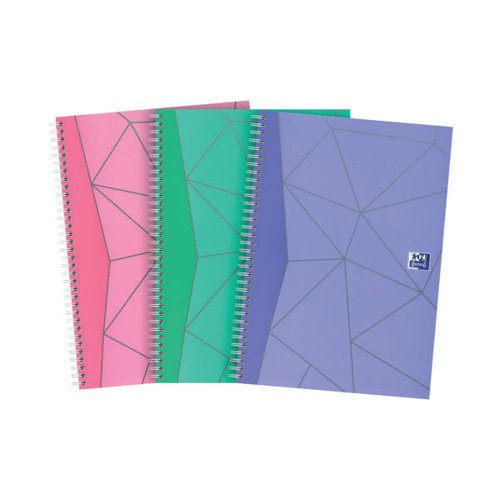 Oxford My Notes Wirebound Notebook 200 Pages A4 Assorted (Pack of 3) 400155748