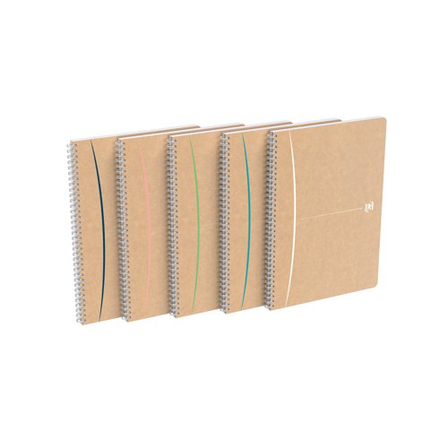 Oxford Touareg Wirebound Notebook Ruled A4 (Pack of 5) 400141848 - JD16349