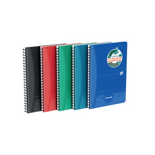 JD22036 Oxford Oceanis Wirebound Notebook Ruled A5 Assorted (Pack of 5) 400178651