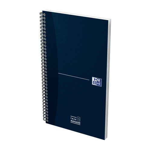 This Task Manager notebook is specially designed for creating and managing to-do lists simply and effectively. Simply start writing down tasks to do, then draw a diagonal line in the tick box to indicate that a task has been initiated but not fully completed. If the task is urgent, draw a square around the tick box to facilitate visual identification of all urgent tasks. Once the task has been completed, draw a second diagonal line in the tick box or strike the line through. For daily use to keep track of activities at a glance, showing quick identification of urgent tasks or ones that have not been started. Each double page is printed with a grid to manage tasks and take notes. The notebook is wirebound to facilitate the use of both sides of the sheet and the protective plastic-coated front and back covers are built to withstand wear and tear.